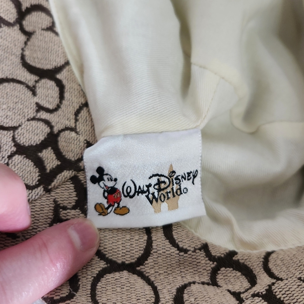 Walt Disney World Mickey Mouse Silhouette Tan Brown Bucket Hat - Picture 12 of 13